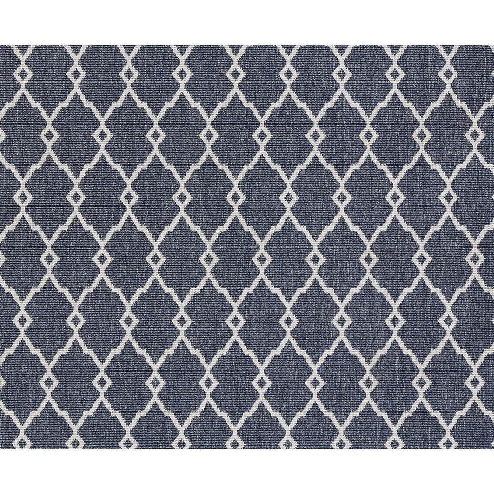 Contemporary Rectangle Area Rug, Denim, 5'3" X 7'6". Picture 7