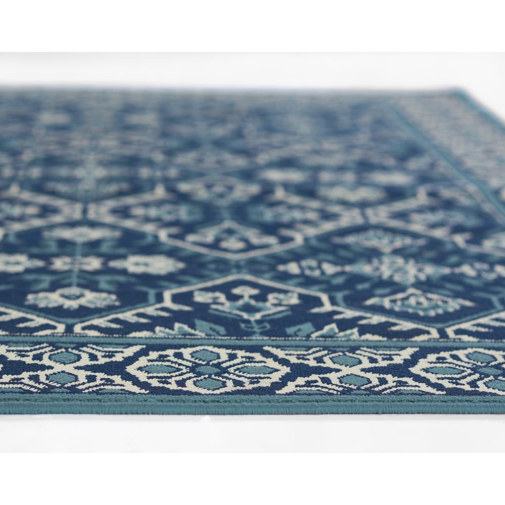 Transitional Rectangle Area Rug, Navy, 5'3" X 7'6". Picture 6
