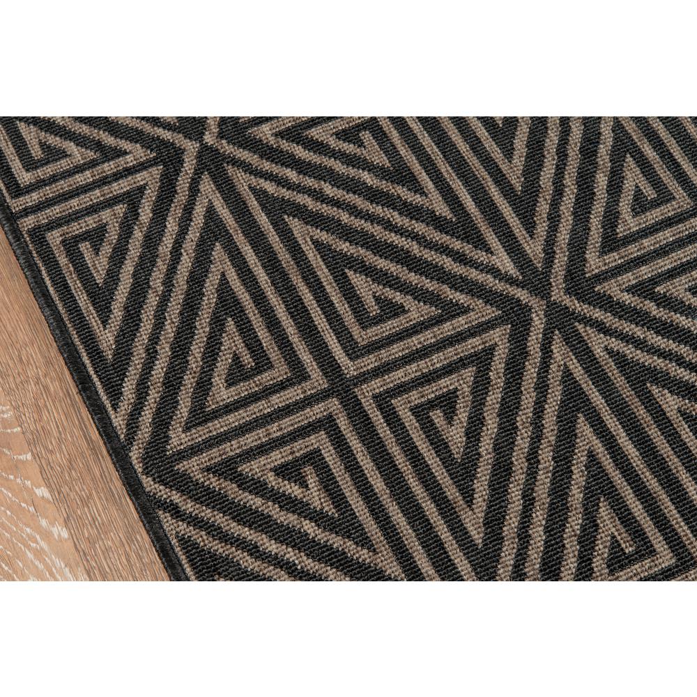 Contemporary Rectangle Area Rug, Charcoal, 5'3" X 7'6". Picture 3
