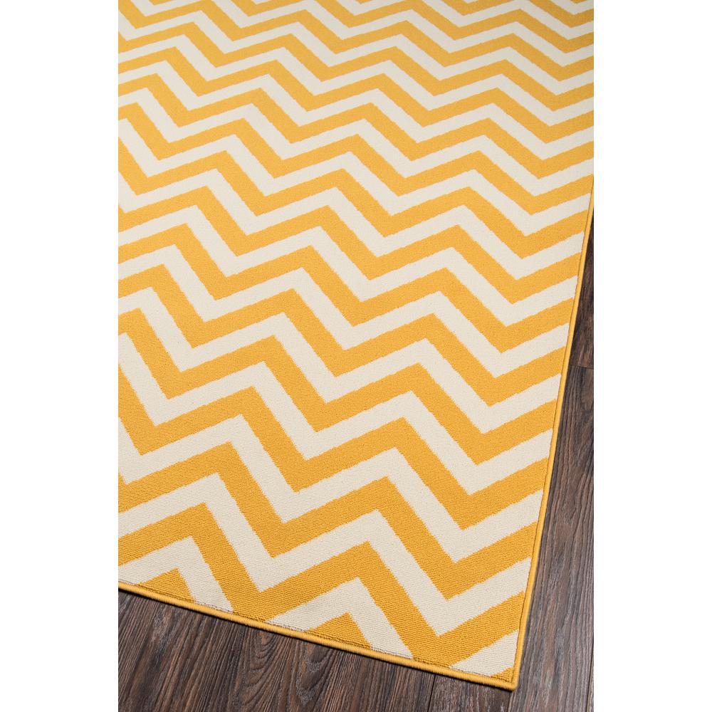 Contemporary Rectangle Area Rug, Yellow, 5'3" X 7'6". Picture 2