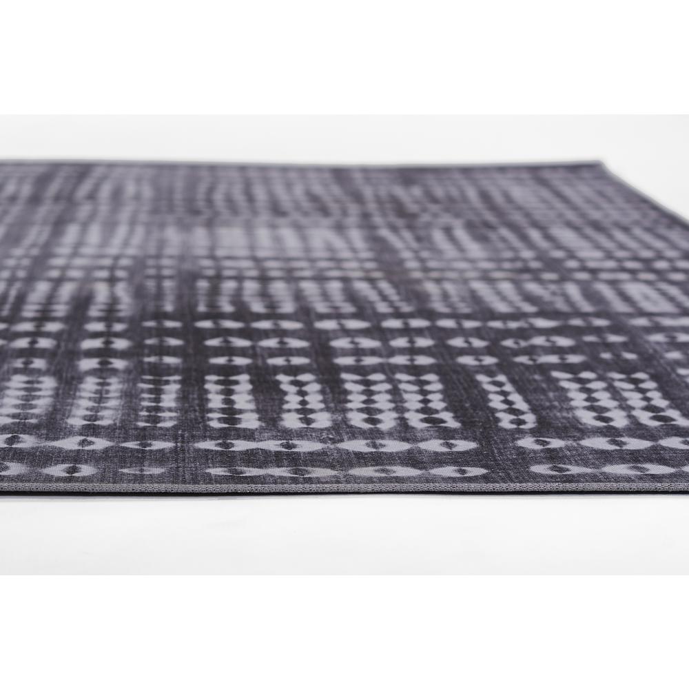 Contemporary Rectangle Area Rug, Charcoal, 5' X 7'6". Picture 6
