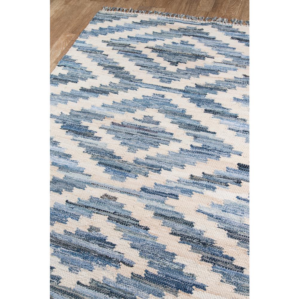 Contemporary Rectangle Area Rug, Blue, 5' X 7'6". Picture 2