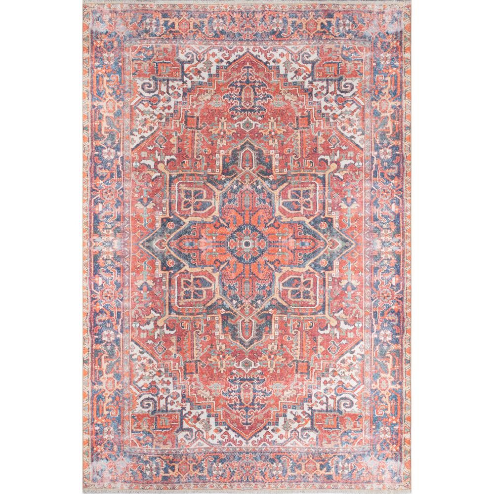 Traditional Rectangle Area Rug, Red, 7'6" X 9'6". Picture 1