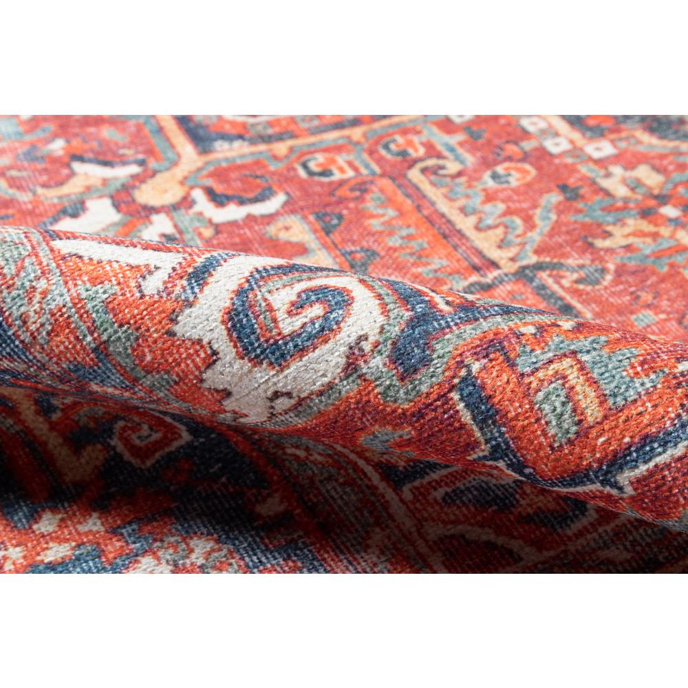 Traditional Rectangle Area Rug, Red, 7'6" X 9'6". Picture 4