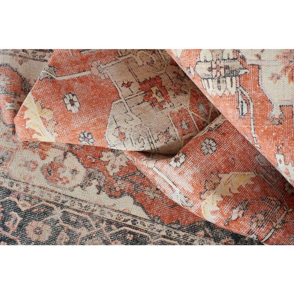Traditional Rectangle Area Rug, Rust, 7'6" X 9'6". Picture 8
