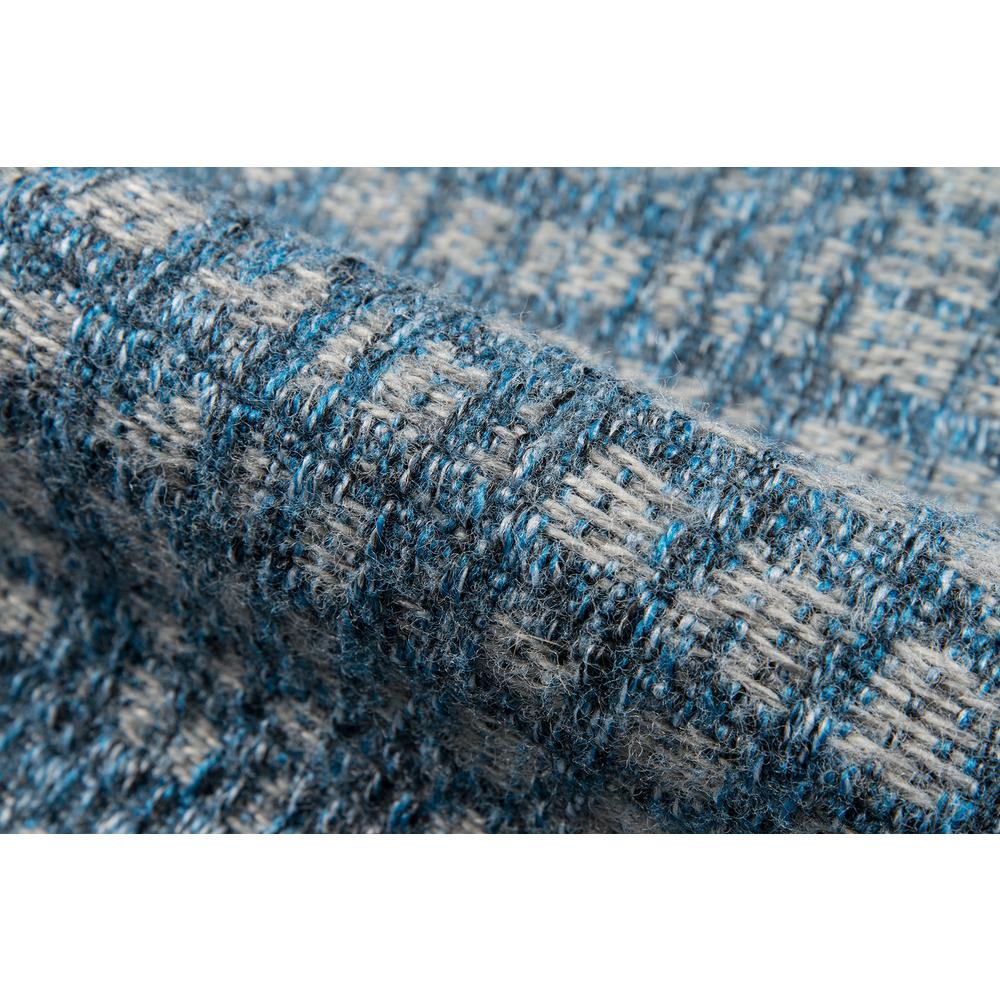 Contemporary Rectangle Area Rug, Blue, 3'11" X 5'7". Picture 4