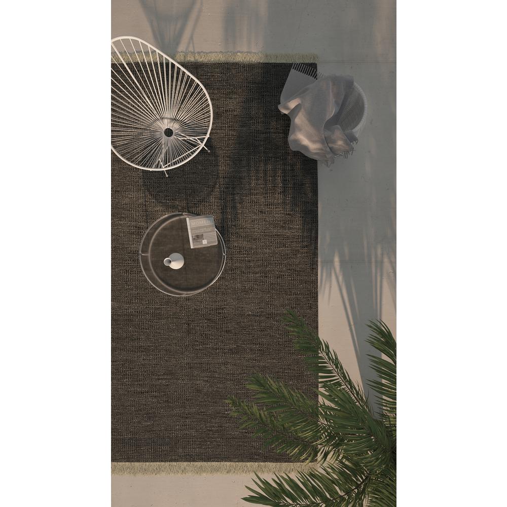 Contemporary Rectangle Area Rug, Charcoal, 5' X 8'. Picture 17