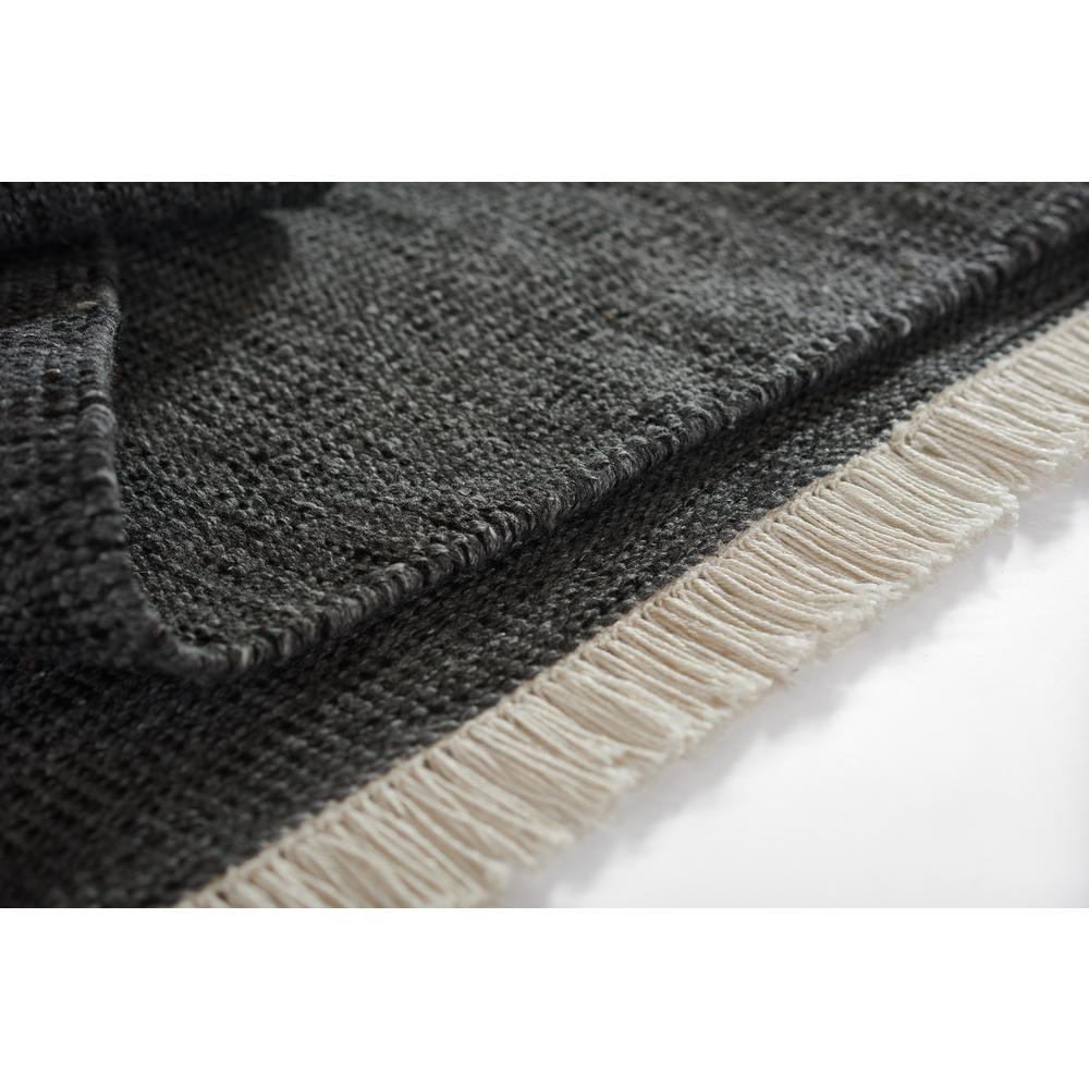 Contemporary Rectangle Area Rug, Charcoal, 5' X 8'. Picture 8