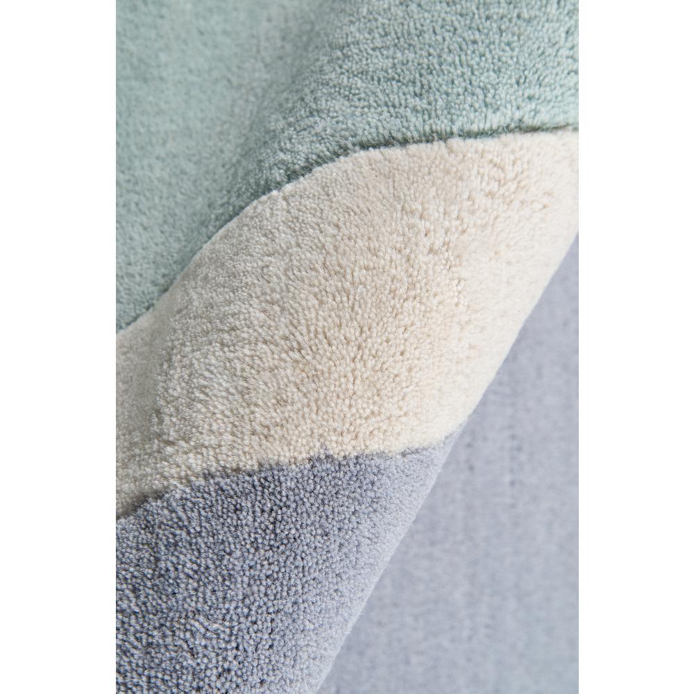 Contemporary Rectangle Area Rug, Blue, 9' X 12'. Picture 4