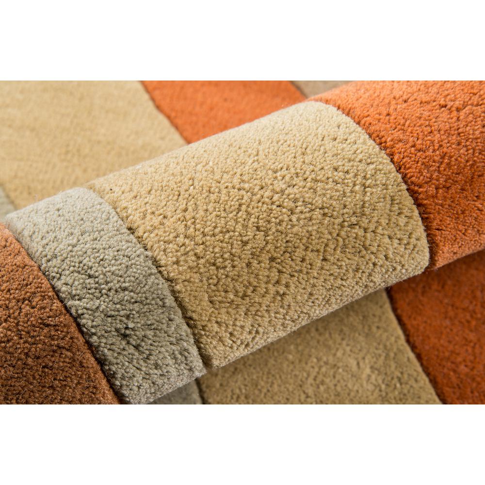 Contemporary Rectangle Area Rug, Brown, 9' X 12'. Picture 4