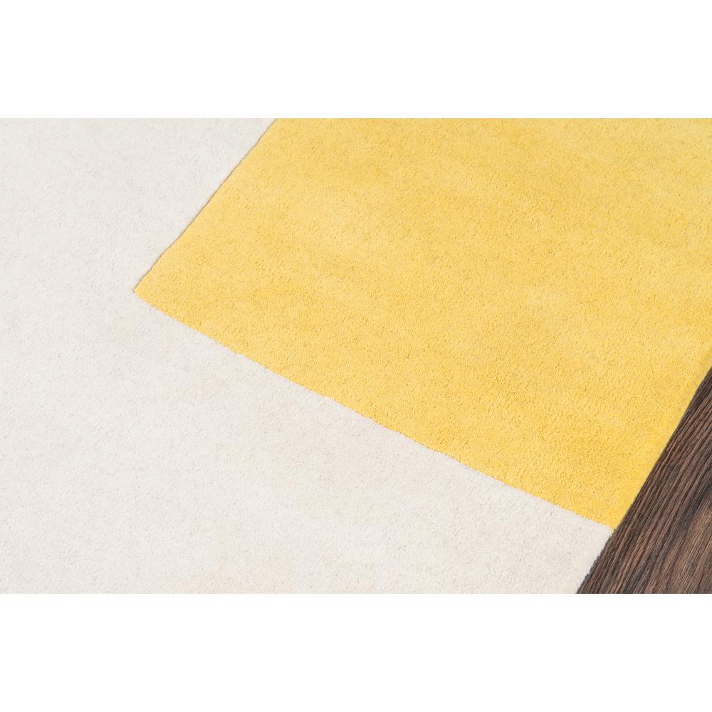Contemporary Rectangle Area Rug, Yellow, 9' X 12'. Picture 3