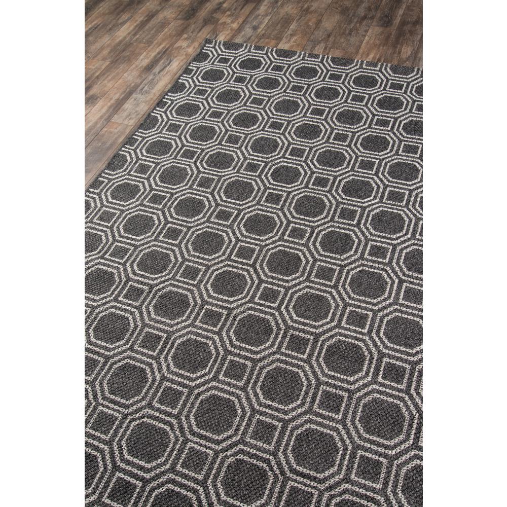 Contemporary Rectangle Area Rug, Charcoal, 3'11" X 5'7". Picture 2