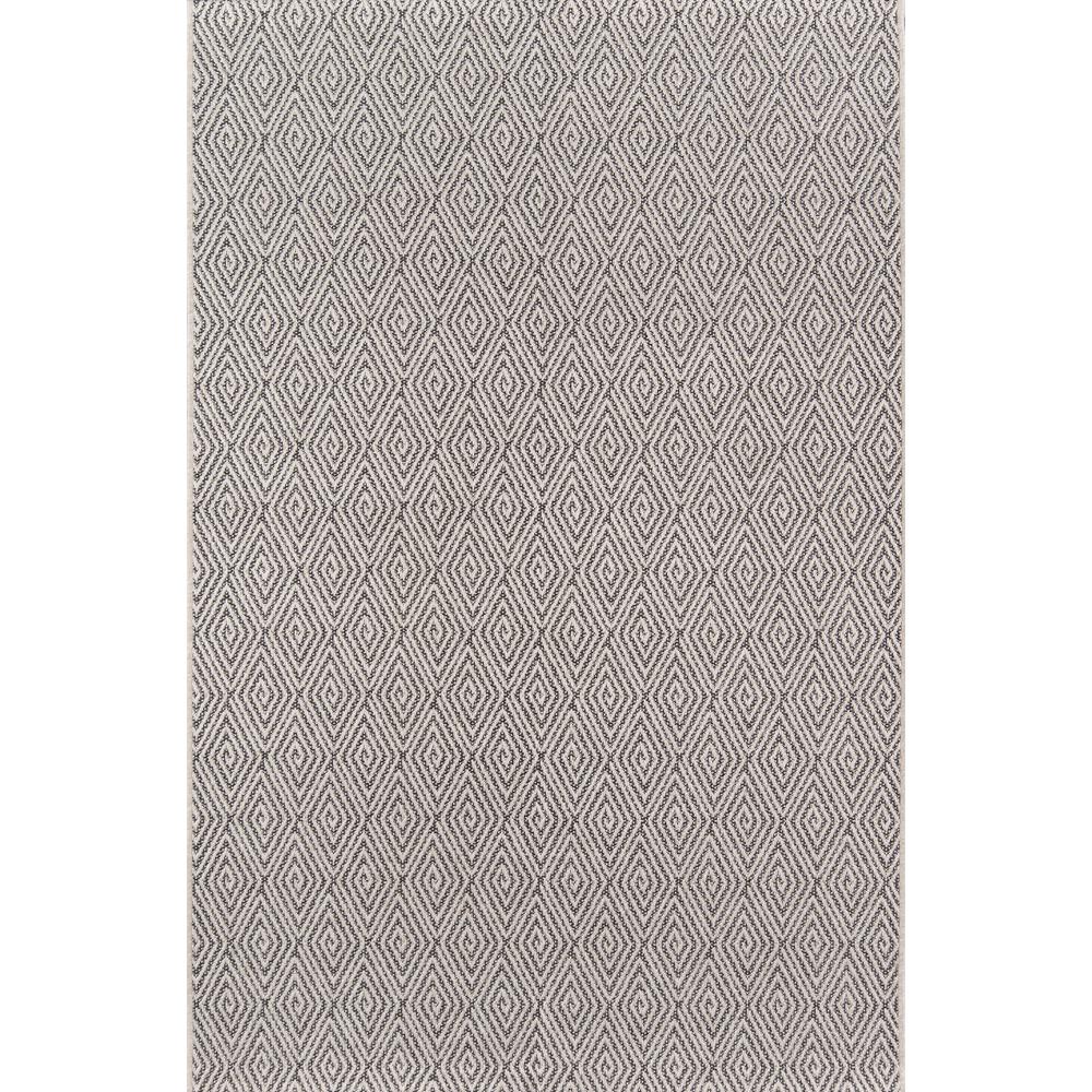 Contemporary Rectangle Area Rug, Charcoal, 3'11" X 5'7". Picture 1