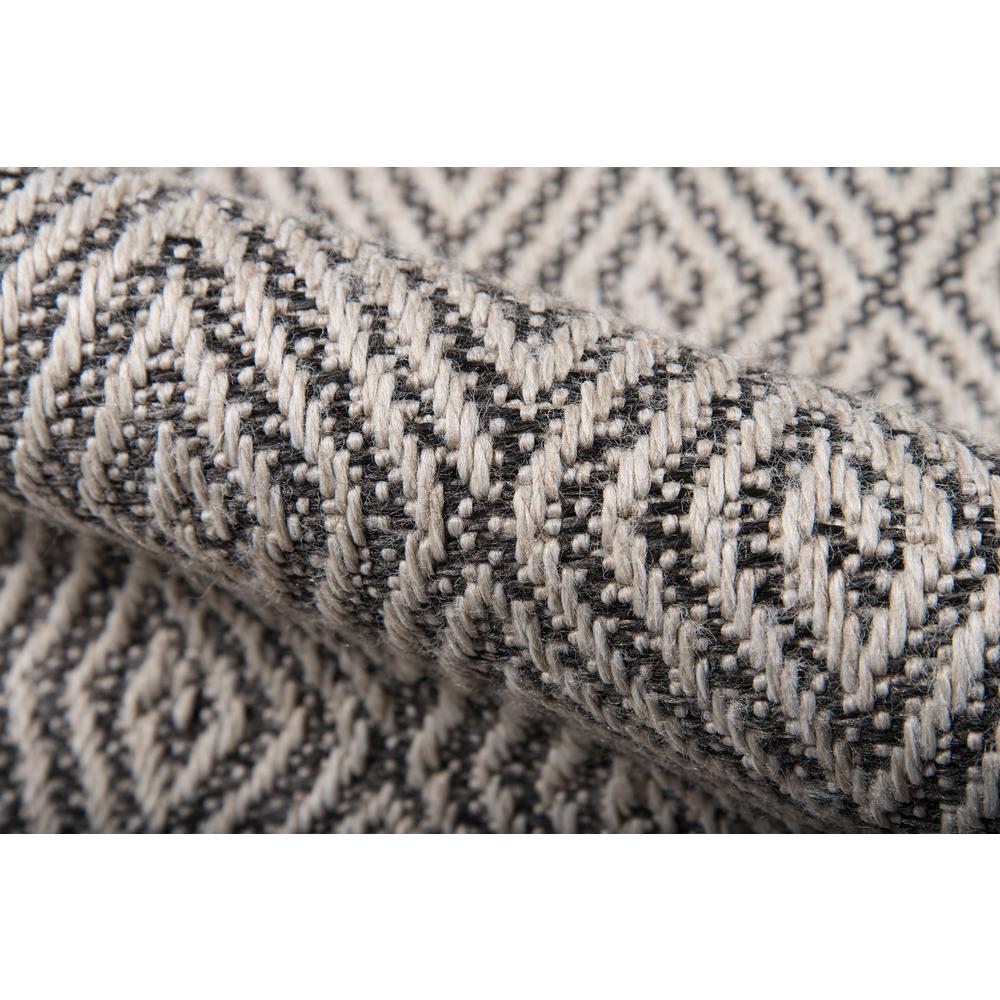 Contemporary Rectangle Area Rug, Charcoal, 3'11" X 5'7". Picture 4