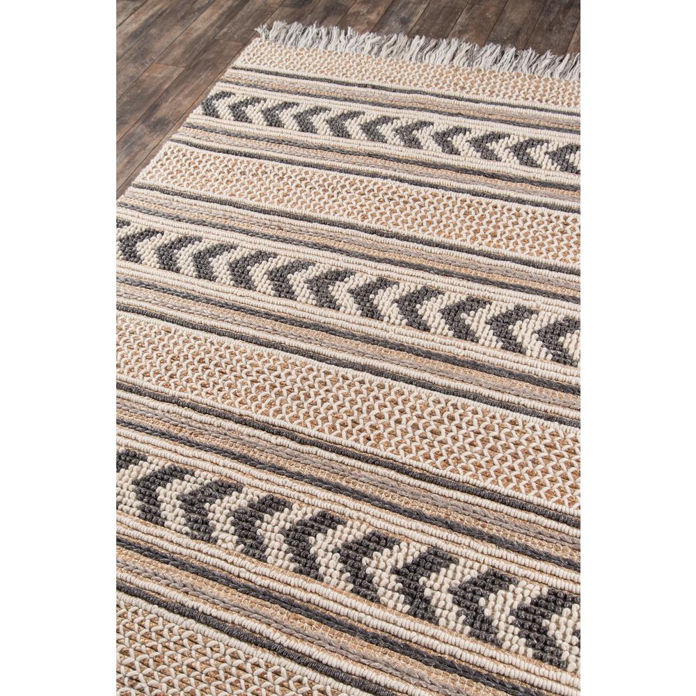 Transitional Rectangle Area Rug, Charcoal, 6' X 9'. Picture 2