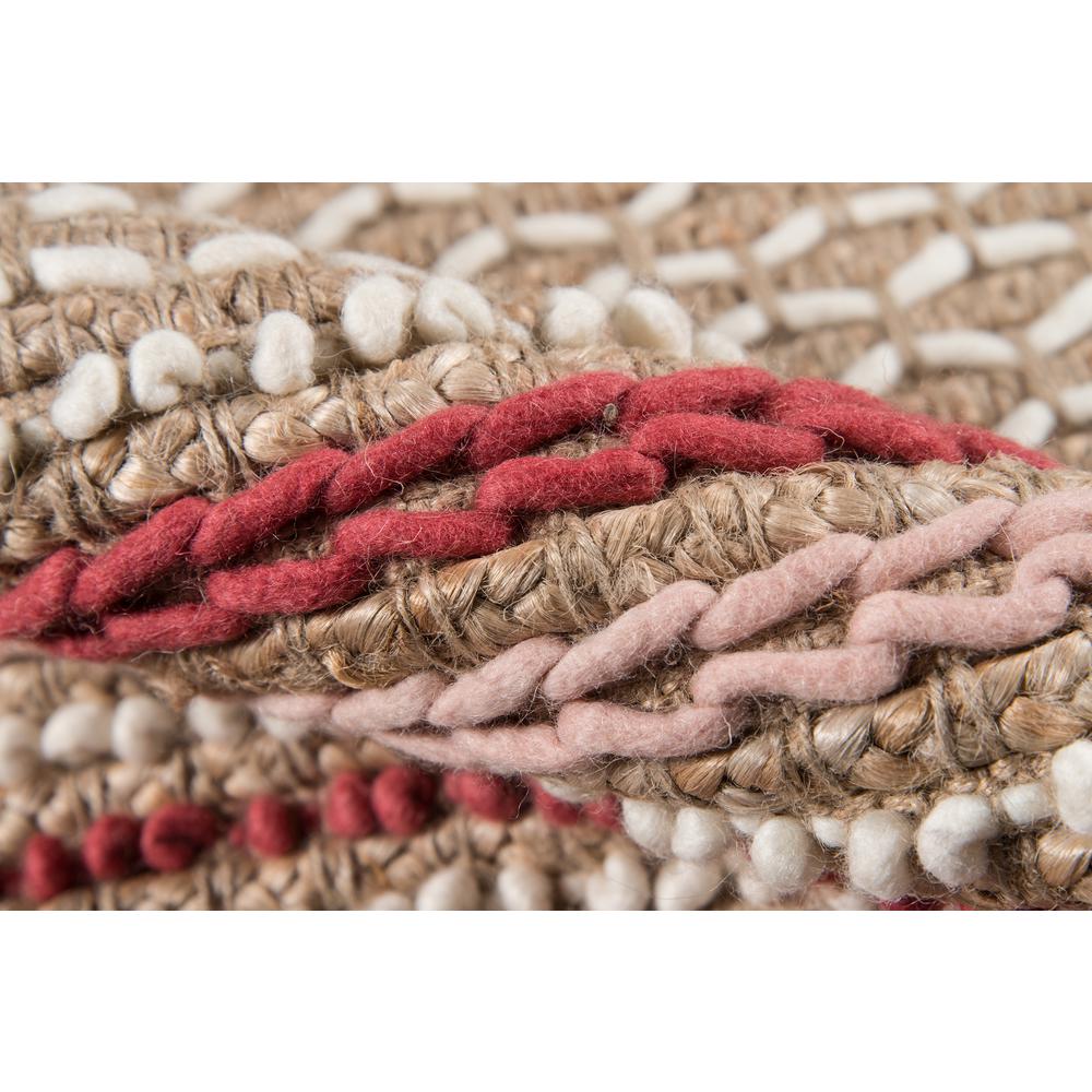 Transitional Rectangle Area Rug, Pink, 6' X 9'. Picture 4