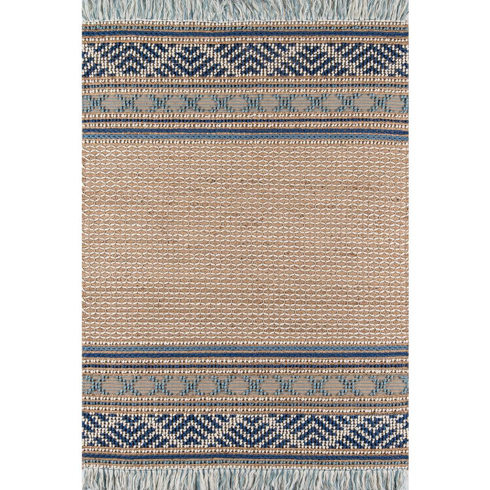 Transitional Rectangle Area Rug, Blue, 6' X 9'. Picture 1