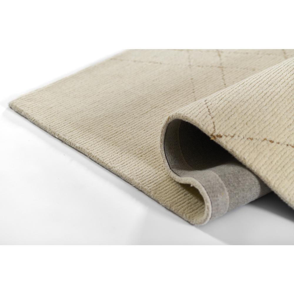 Contemporary Rectangle Area Rug, Ivory, 9' X 12'. Picture 6