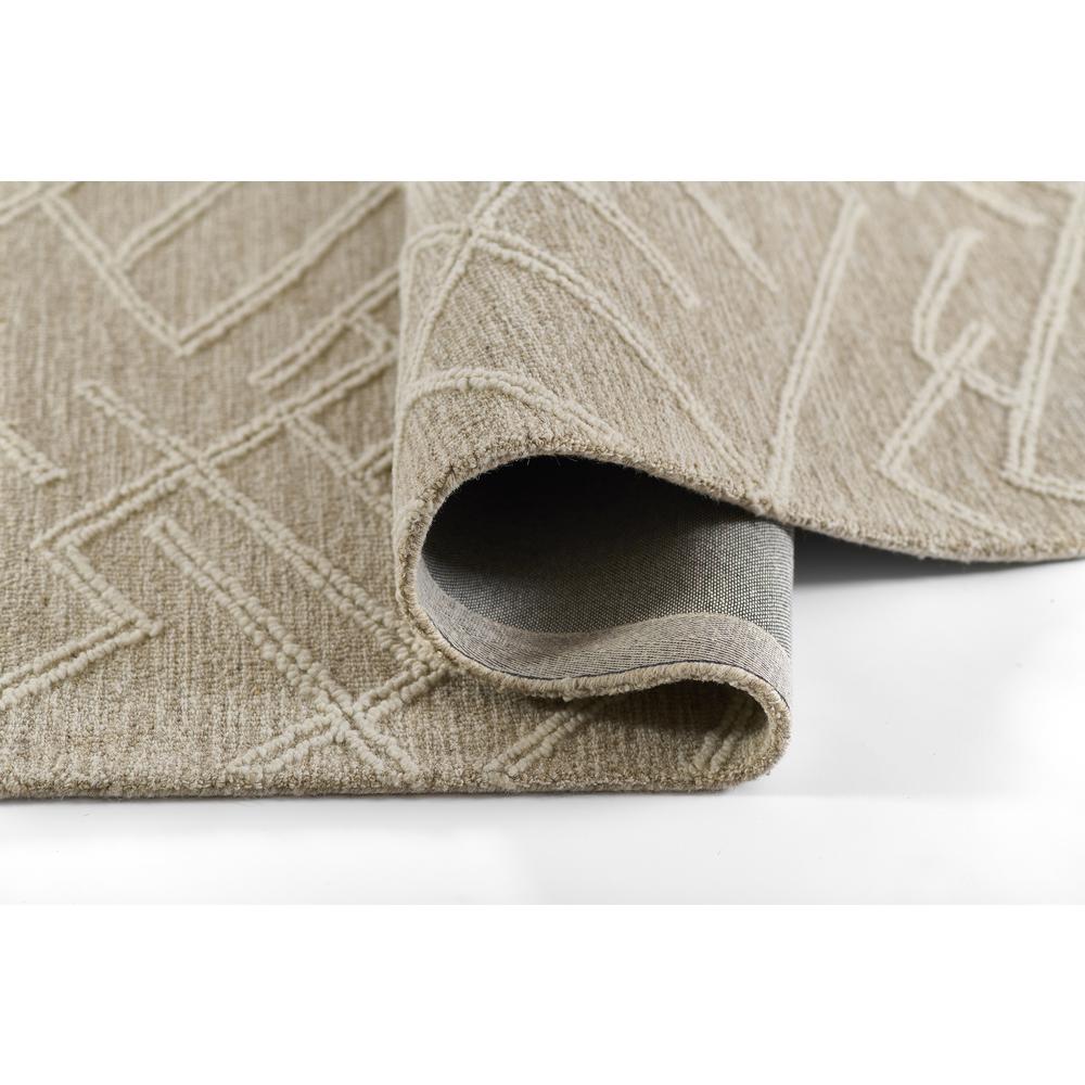 Contemporary Rectangle Area Rug, Natural, 9' X 12'. Picture 6
