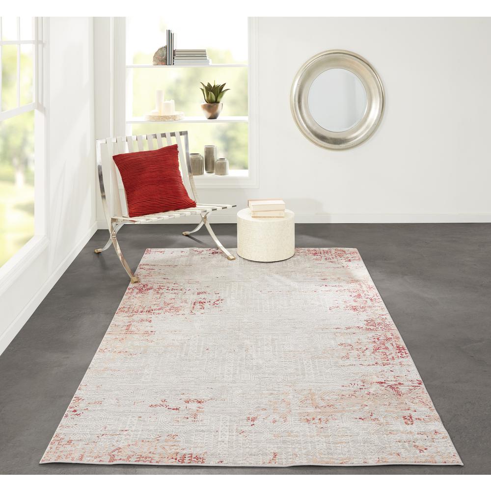 Traditional Runner Area Rug, Red, 2'2" X 7'7" Runner. Picture 7