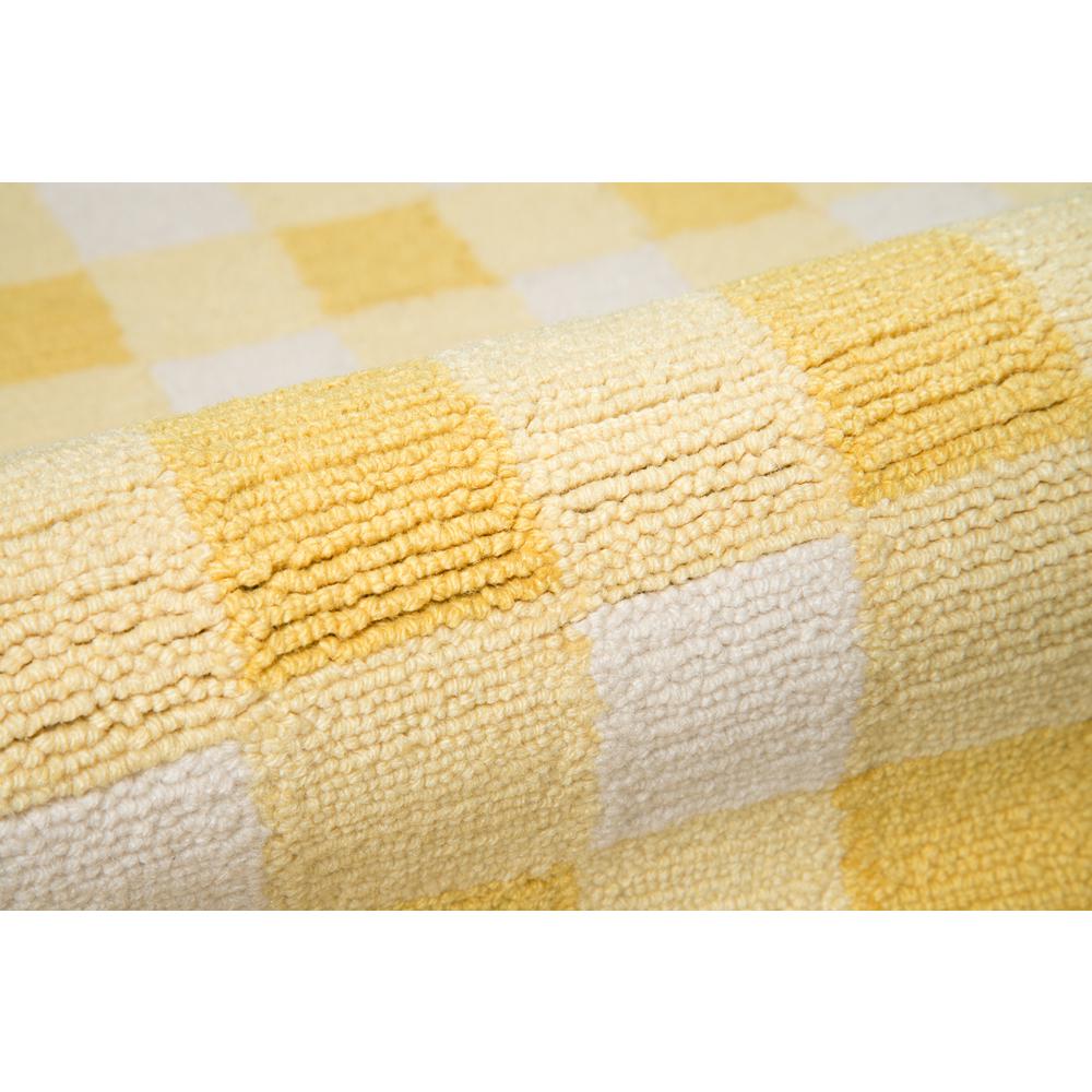 Contemporary Rectangle Area Rug, Yellow, 7'6" X 9'6". Picture 4