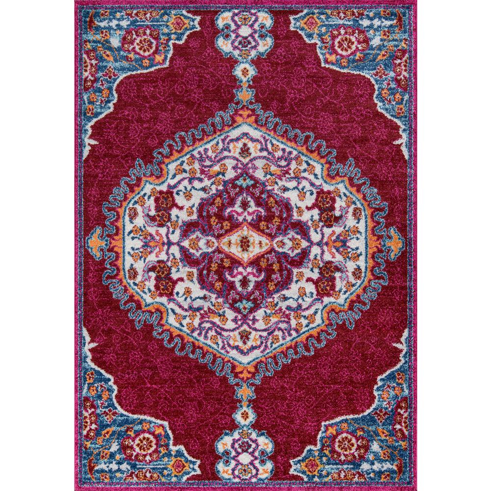 Traditional Rectangle Area Rug, Pink, 9'3" X 12'6". Picture 1