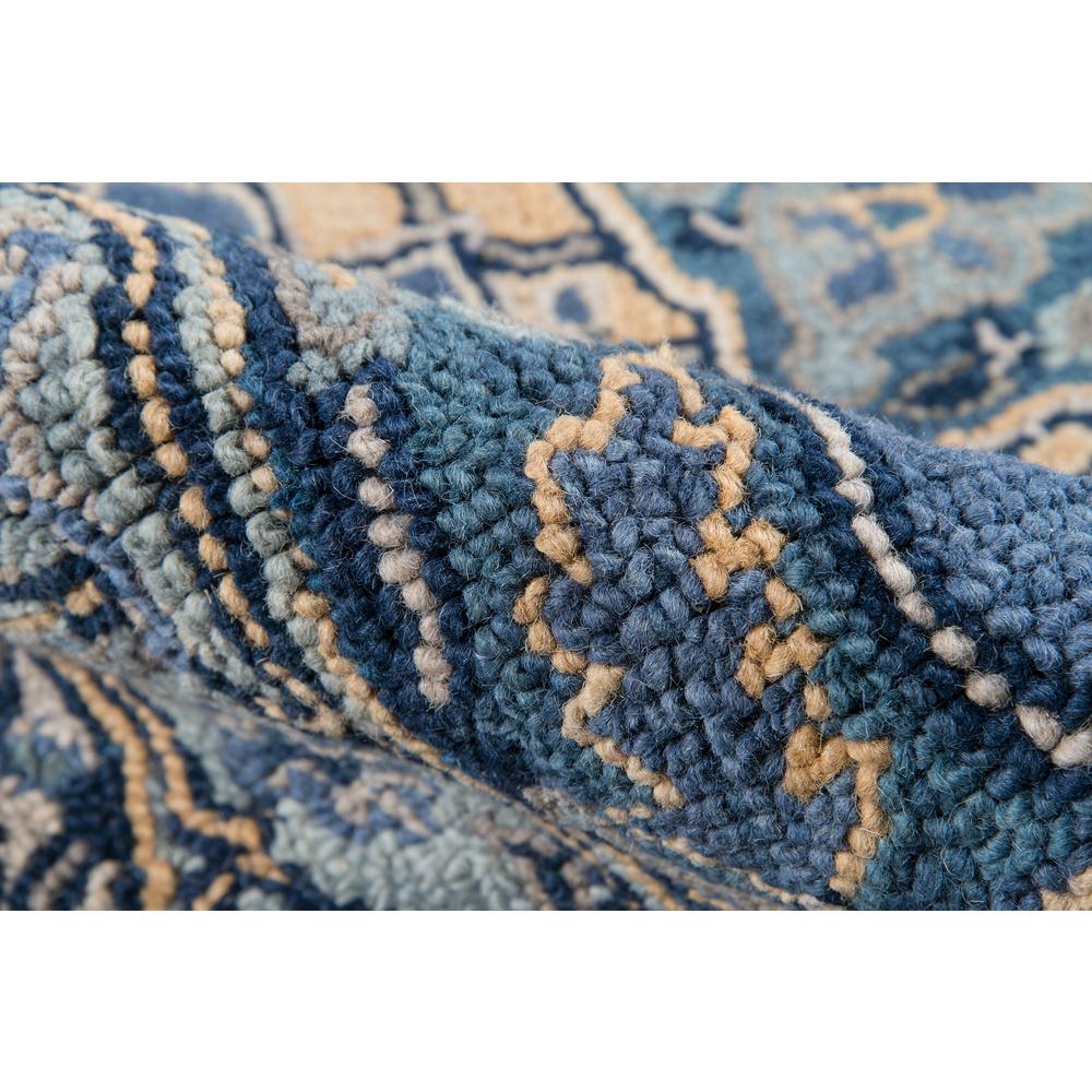 Traditional Rectangle Area Rug, Denim, 6' X 9'. Picture 4