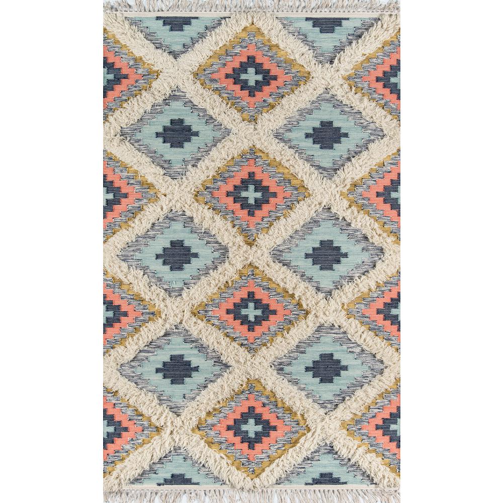 Contemporary Rectangle Area Rug, Multi, 7'6" X 9'6". Picture 1