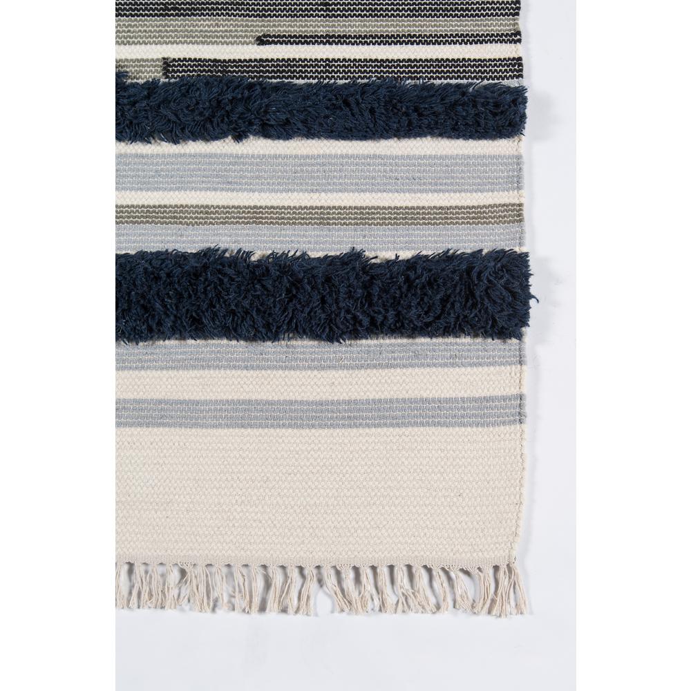 Contemporary Rectangle Area Rug, Navy, 7'6" X 9'6". Picture 3