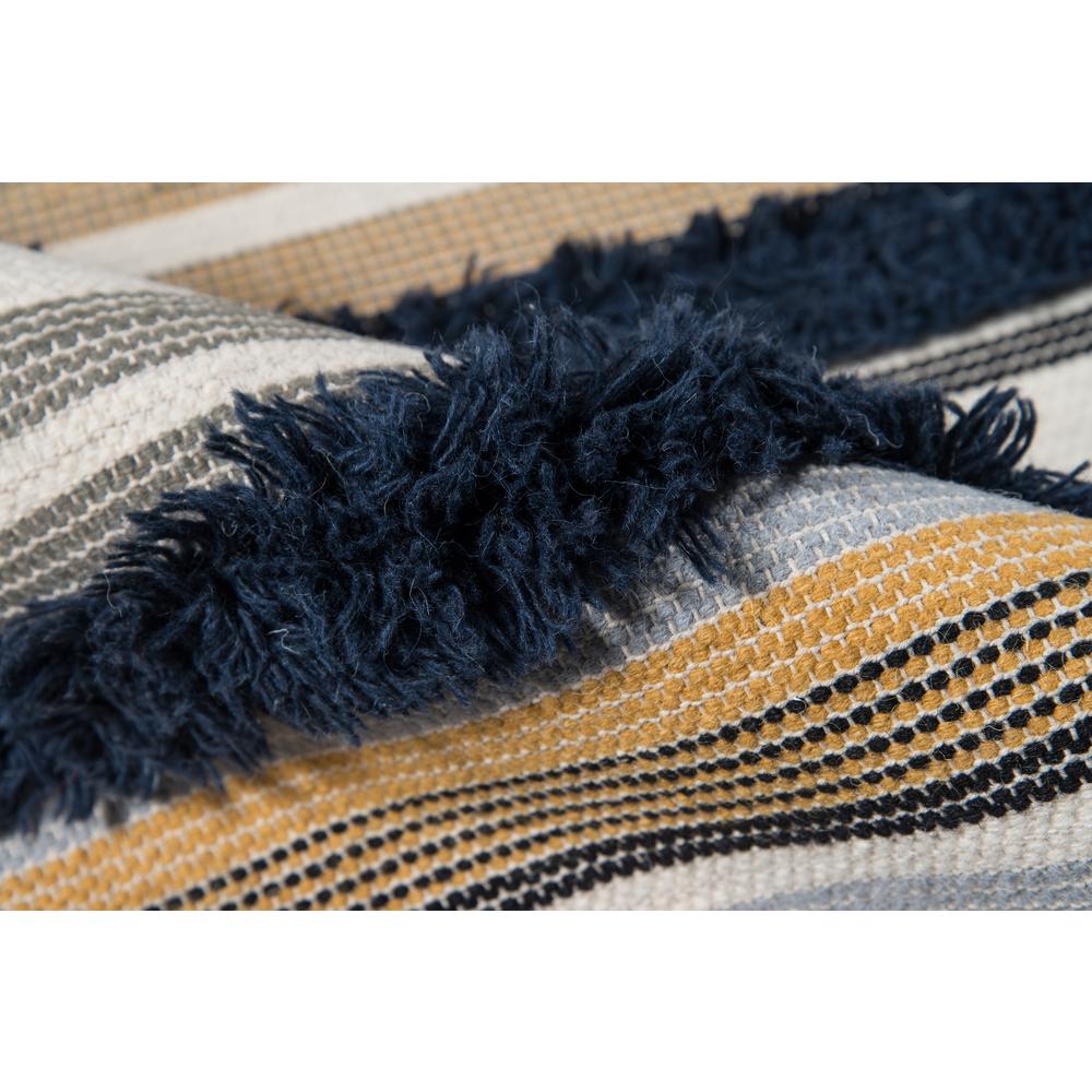 Contemporary Rectangle Area Rug, Navy, 7'6" X 9'6". Picture 4