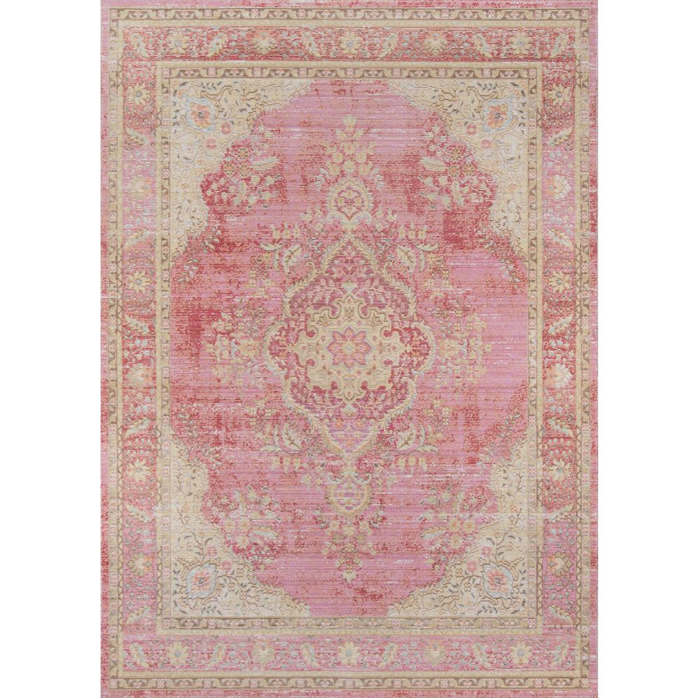Traditional Rectangle Area Rug, Pink, 7'10" X 10'6". Picture 1