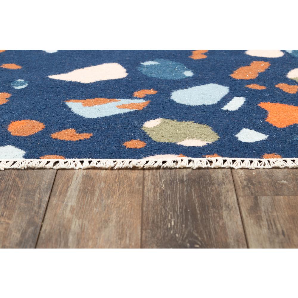 Contemporary Rectangle Area Rug, Navy, 7'9" X 9'9". Picture 3