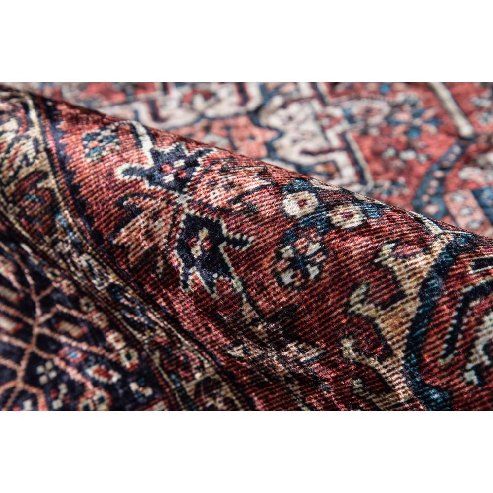 Traditional Rectangle Area Rug, Rust, 6' X 9'. Picture 4