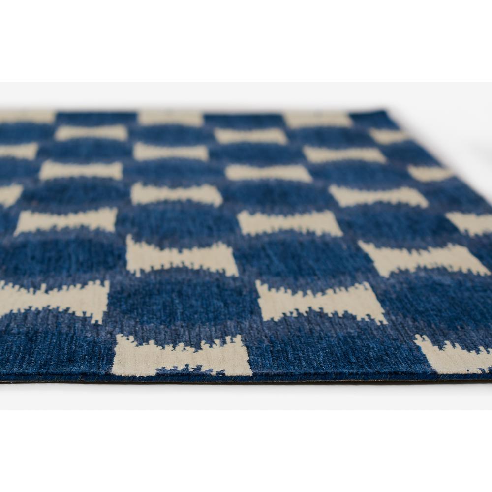 Transitional Rectangle Area Rug, Navy, 8' X 10'. Picture 5