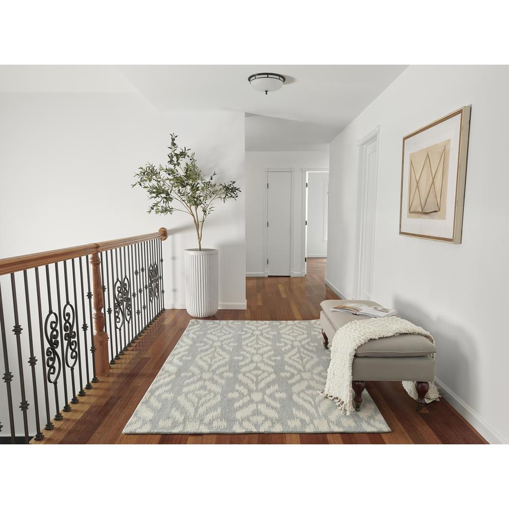Transitional Rectangle Area Rug, Light Blue, 8' X 10'. Picture 8