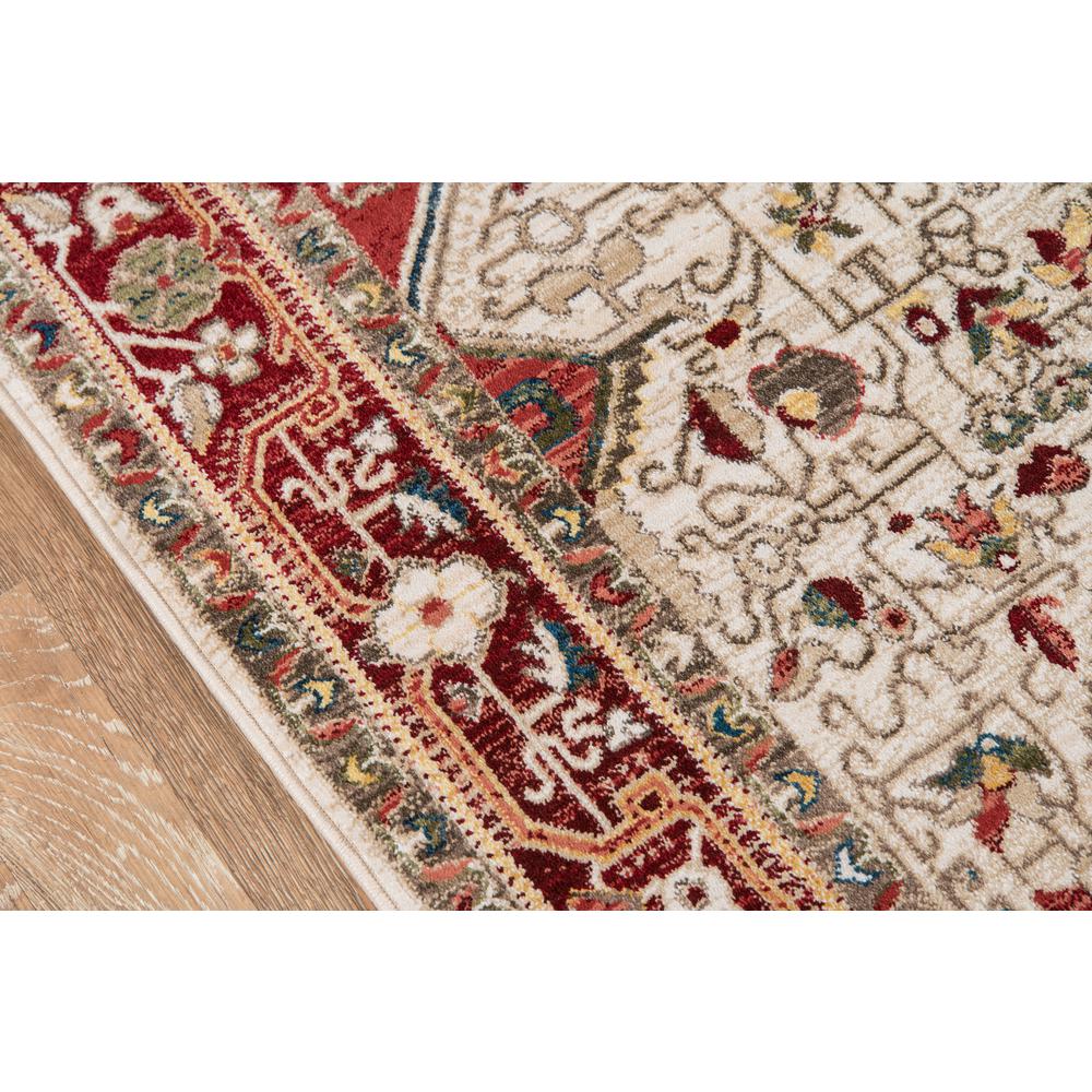 Traditional Rectangle Area Rug, Red, 5' X 7'5". Picture 3