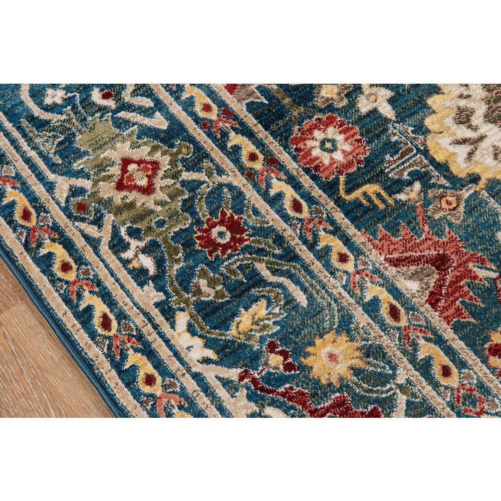 Traditional Rectangle Area Rug, Blue, 5' X 7'5". Picture 3