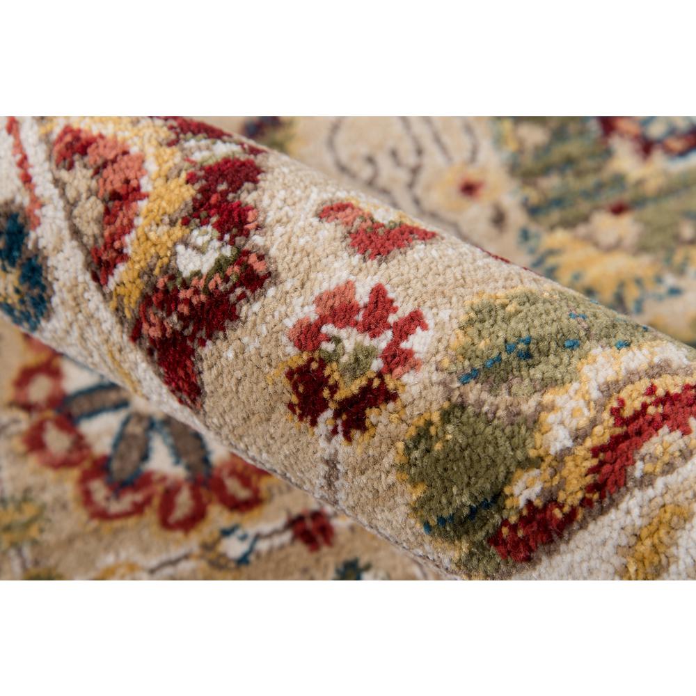 Traditional Rectangle Area Rug, Ivory, 5' X 7'5". Picture 4