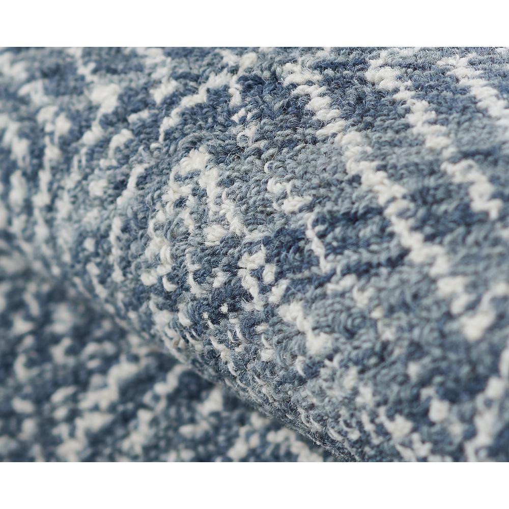 Contemporary Rectangle Area Rug, Denim, 8' X 10'. Picture 4