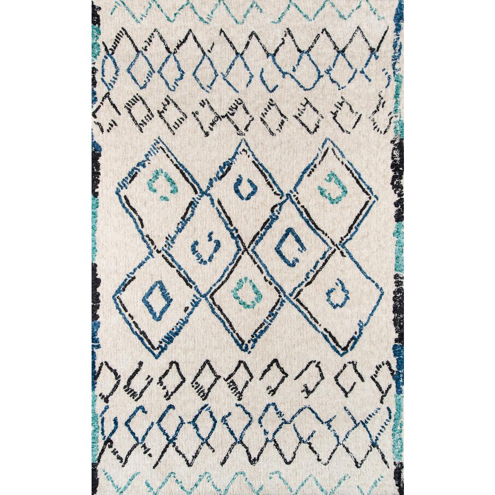 Contemporary Rectangle Area Rug, Ivory, 7'6" X 9'6". Picture 1