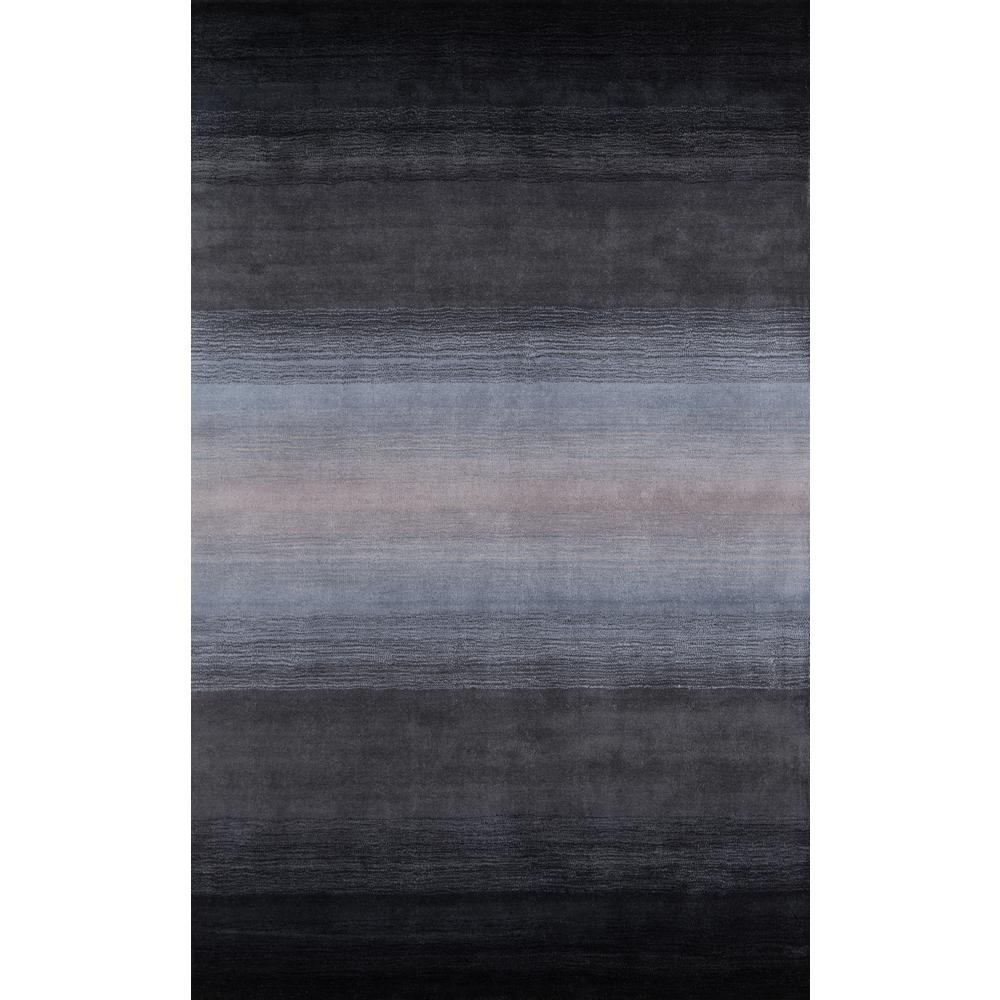 Contemporary Rectangle Area Rug, Midnight Black, 8' X 11'. Picture 1