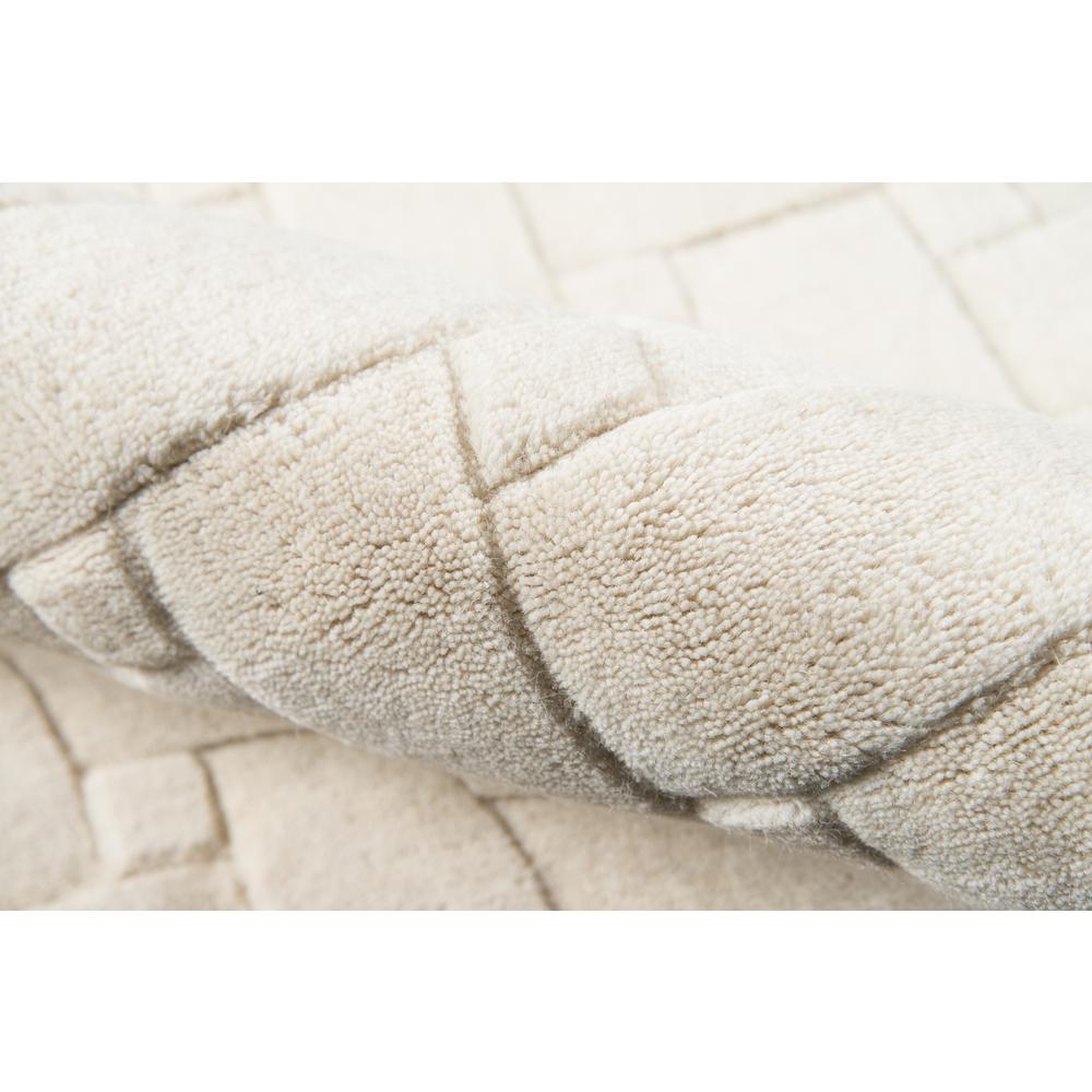 Contemporary Rectangle Area Rug, Ivory, 8' X 11'. Picture 4