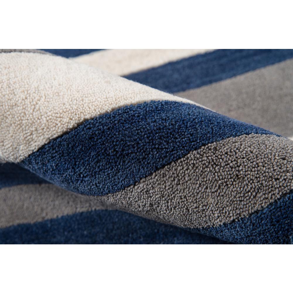 Contemporary Rectangle Area Rug, Navy, 8' X 11'. Picture 4