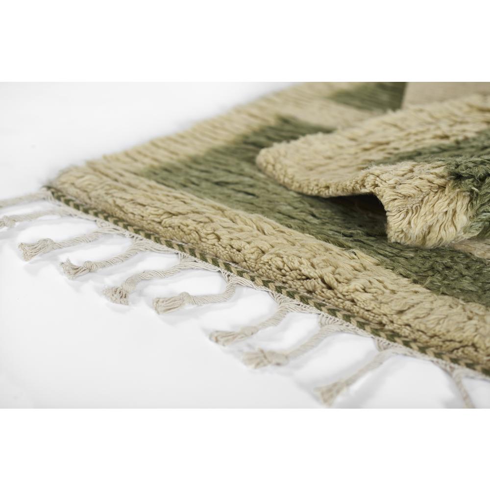 Contemporary Rectangle Area Rug, Green, 8' X 10'. Picture 8