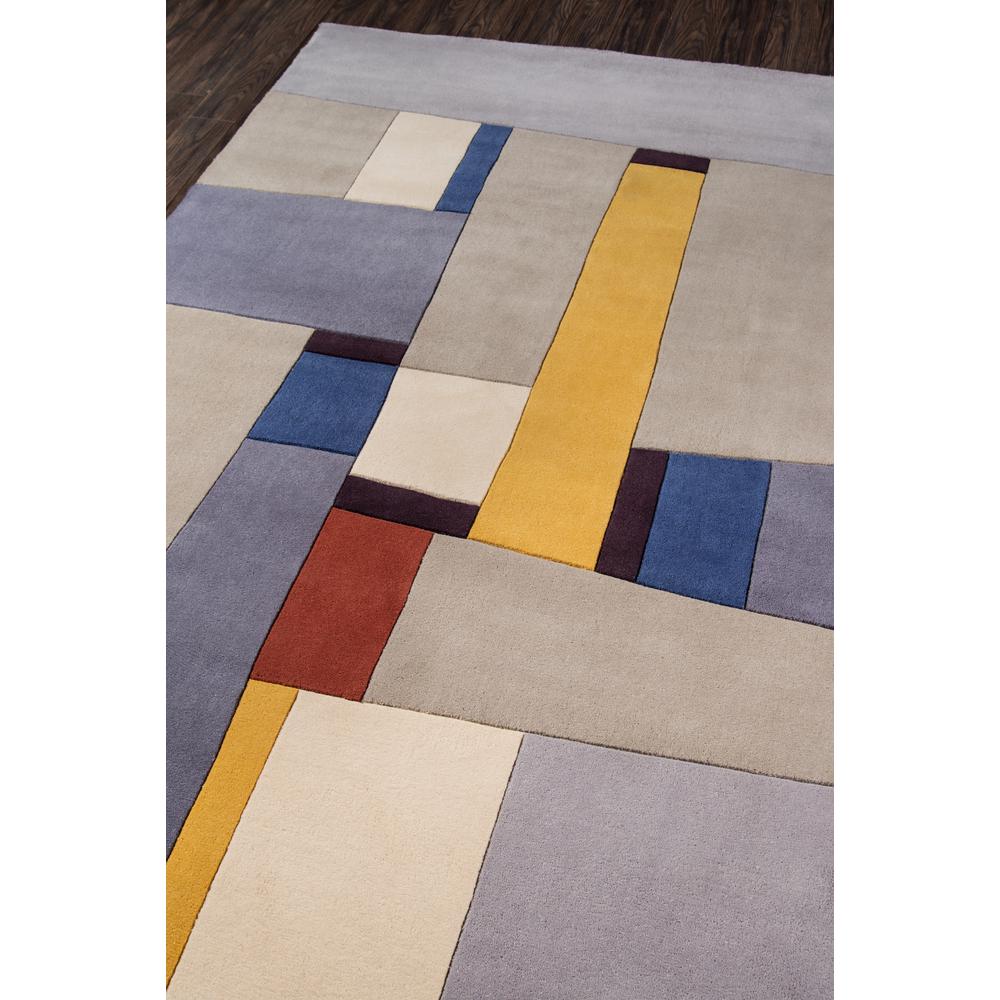 Contemporary Rectangle Area Rug, Grey, 5'3" X 8'. Picture 2