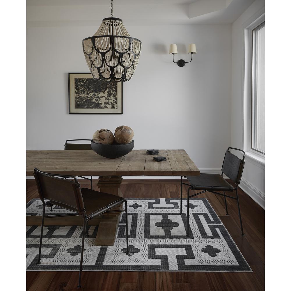 Contemporary Rectangle Area Rug, Ivory, 7'10" X 9'10". Picture 10
