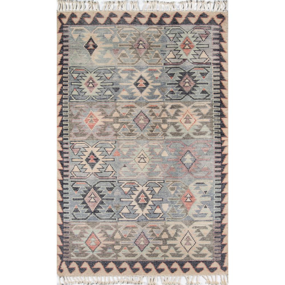 Traditional Rectangle Area Rug, Blue, 8' X 11'. Picture 1