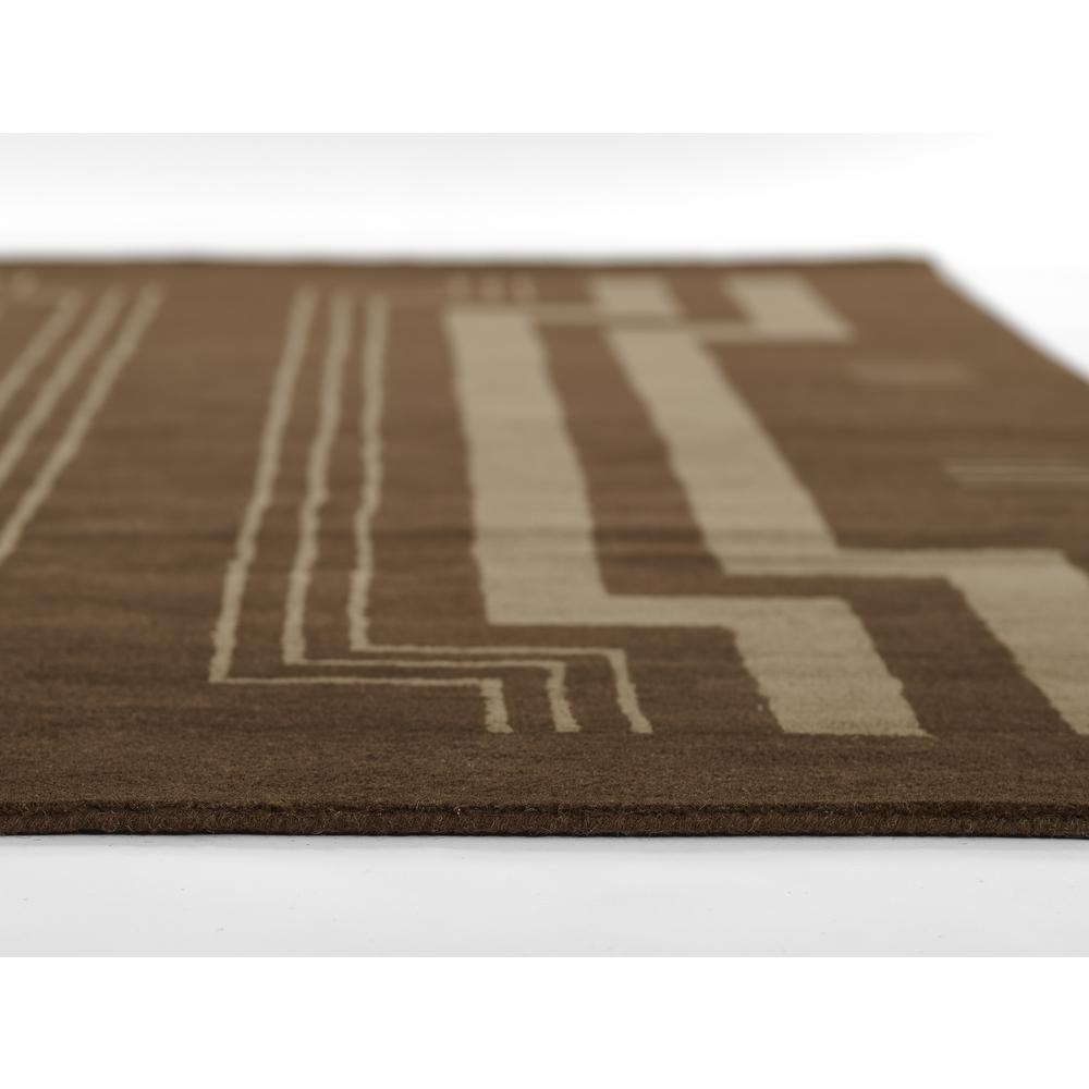 Contemporary Rectangle Area Rug, Brown, 8' X 10'. Picture 5
