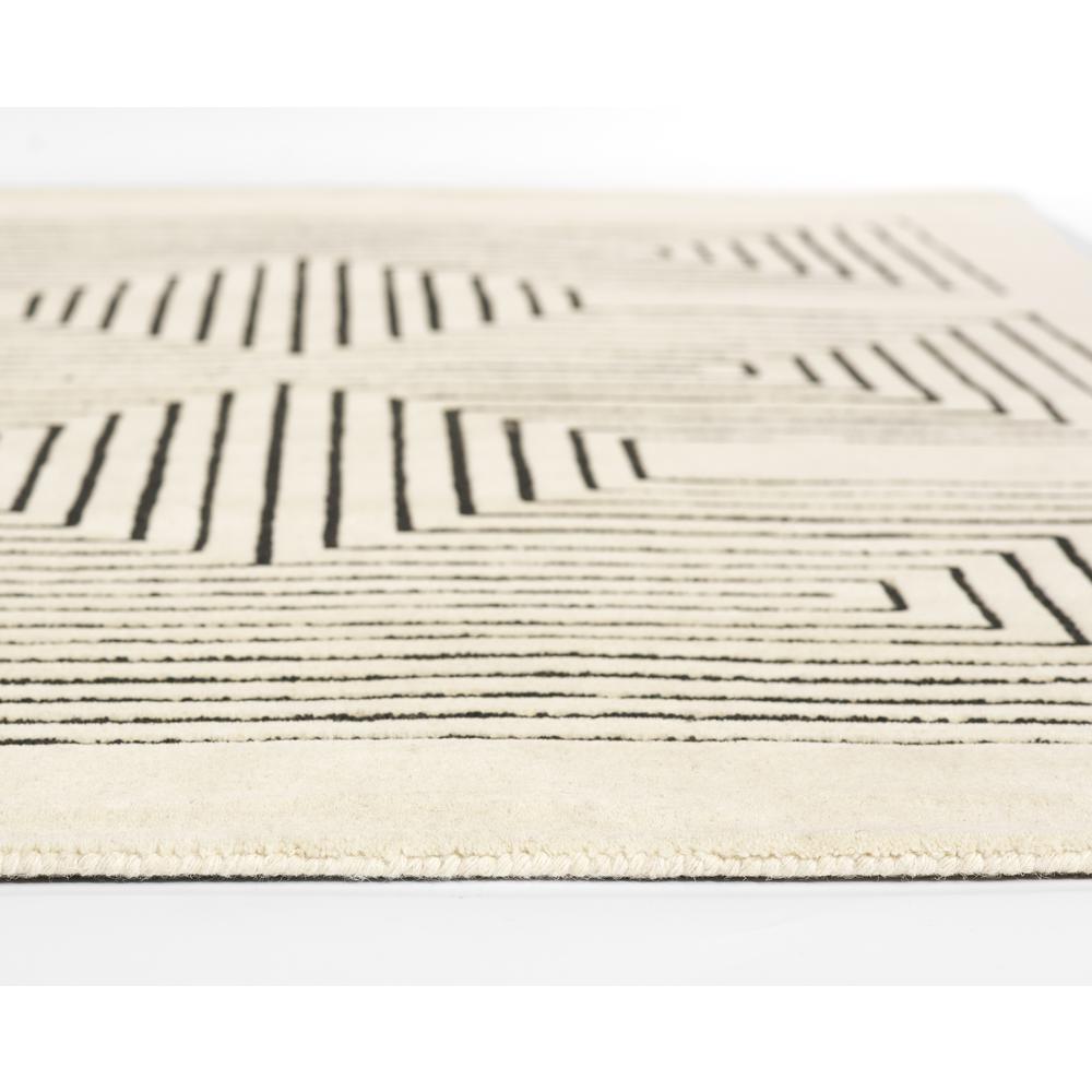 Contemporary Rectangle Area Rug, White, 8' X 10'. Picture 7