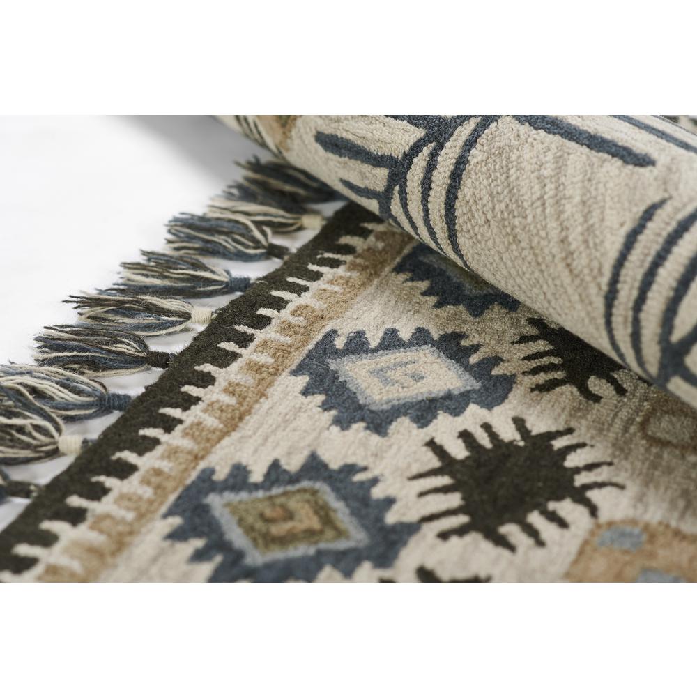 Transitional Rectangle Area Rug, Ivory, 7'6" X 9'6". Picture 6